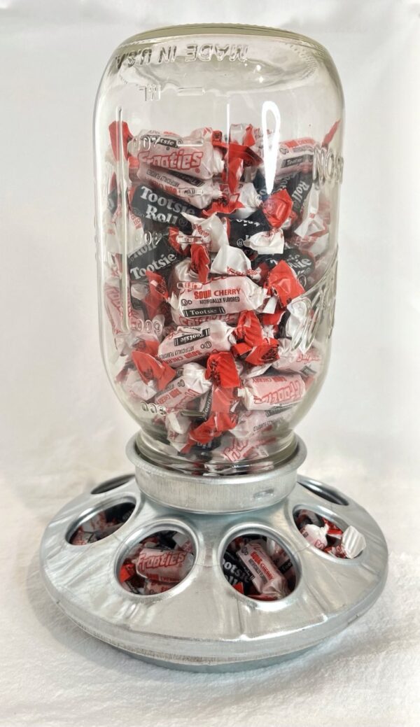 Metal Chick Feeder Candy Dispenser